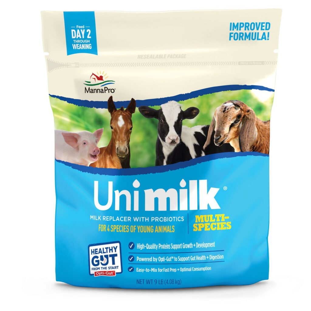Multi species milk replacer