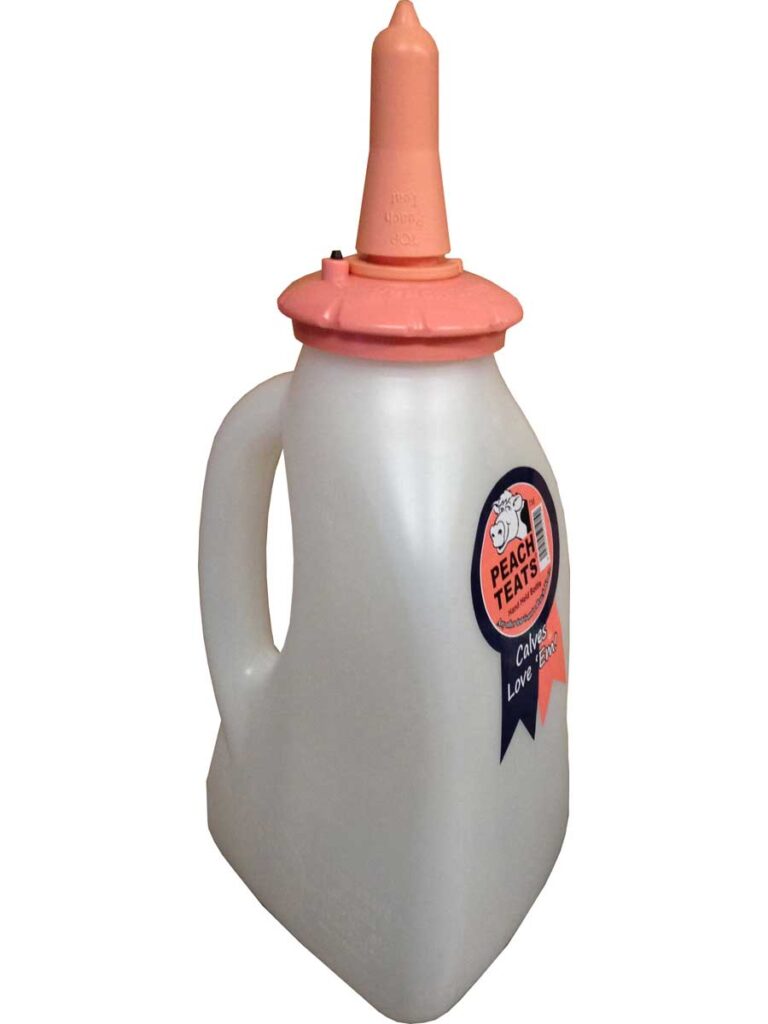 Calf bottle with handle